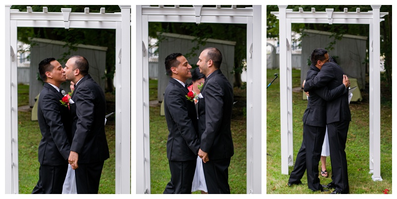Two grooms are married