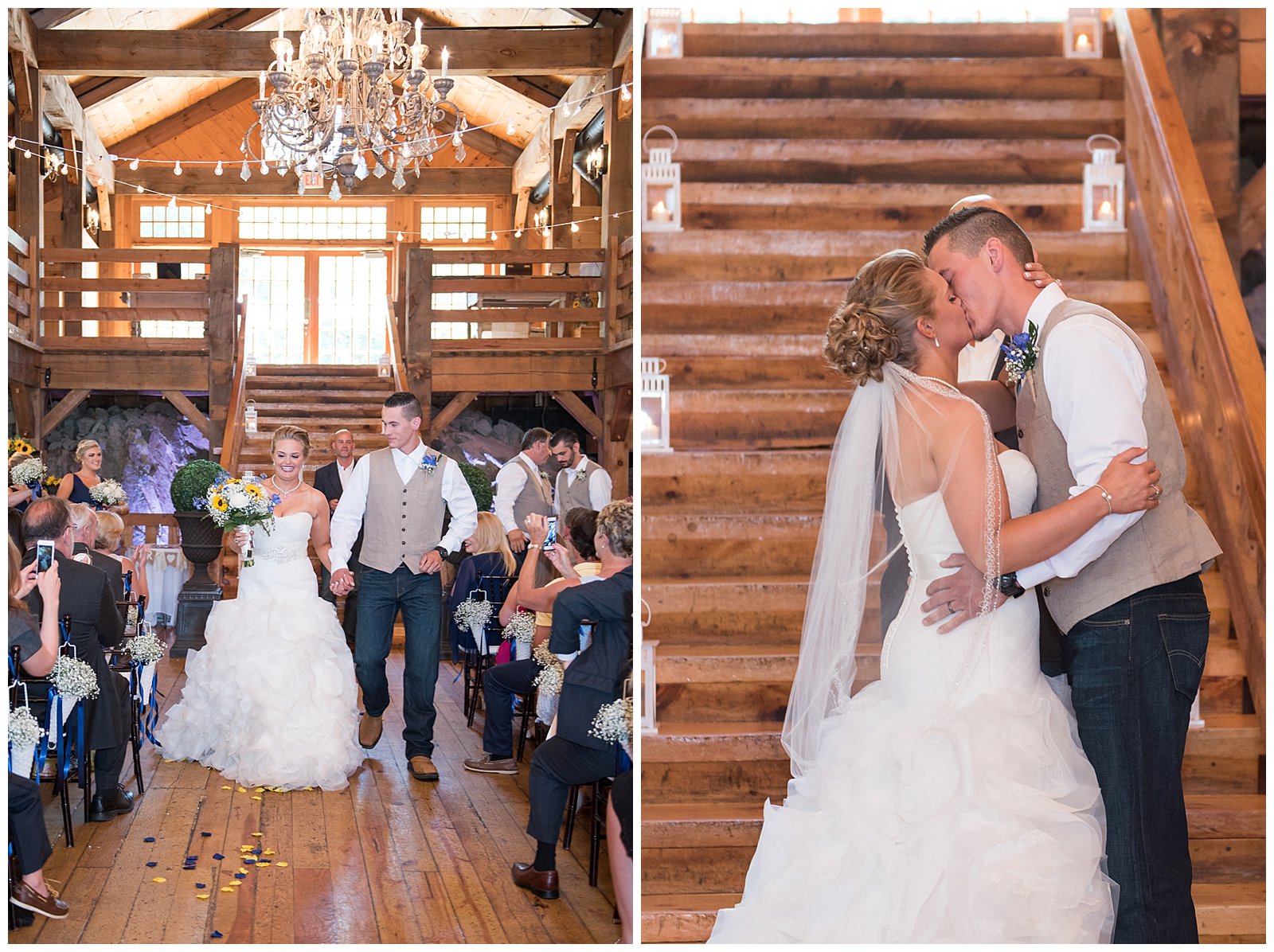 A beautiful barn wedding ceremony at the red lion inn