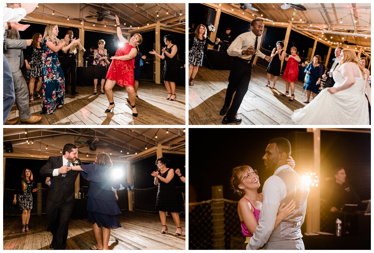 party dancing at palm beach zoo wedding reception