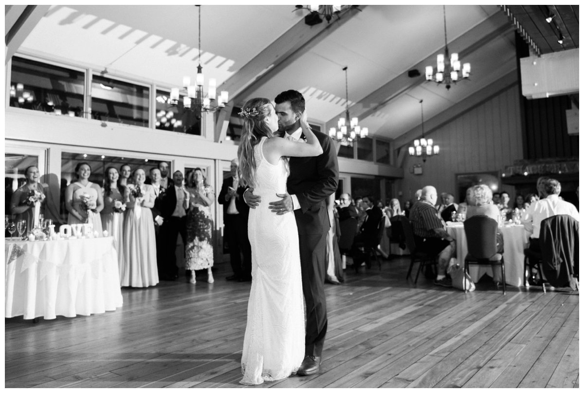 Warren Conference bride and groom first dance