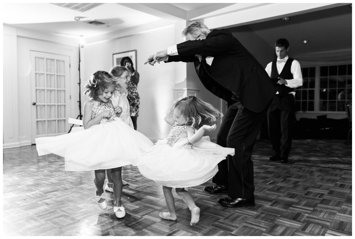 children dancing at wedding
