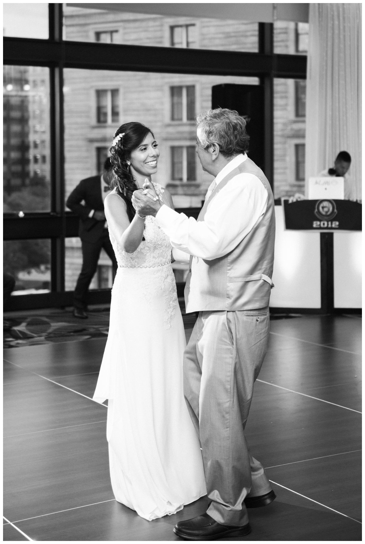 father daughter dance at westin copley place ballroom wedding