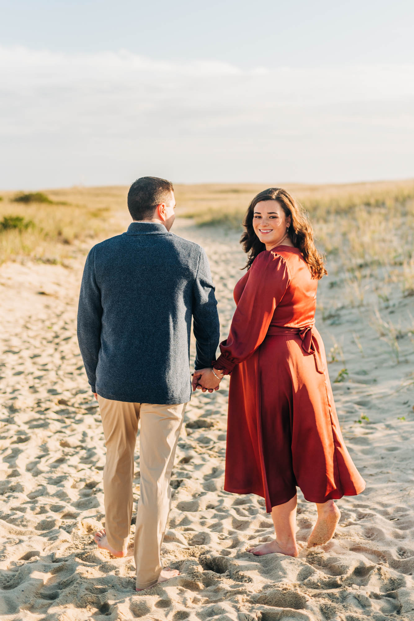 Chatham lighthouse beach engagement session