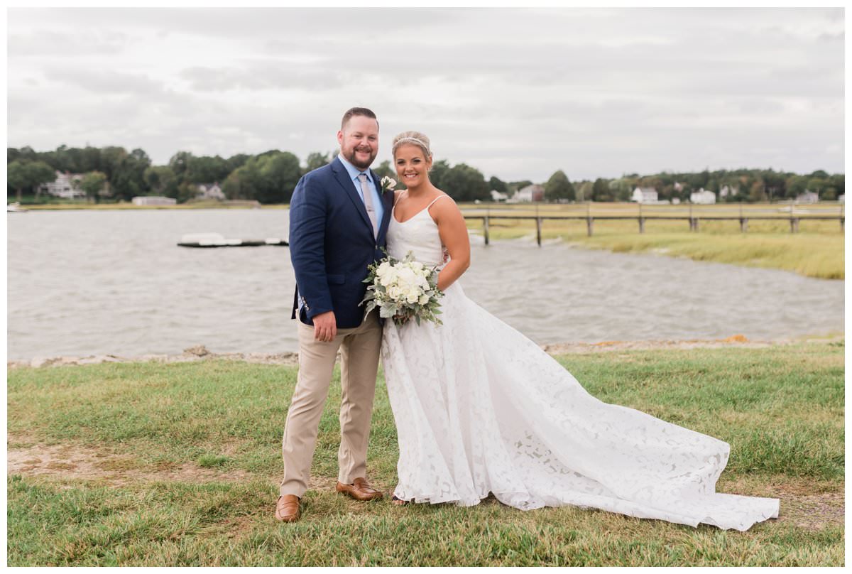 bride and groom portraits at bumpus park before DBMS wedding