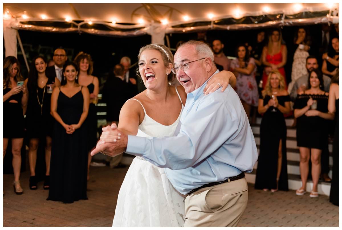 father daughter dance under the tent