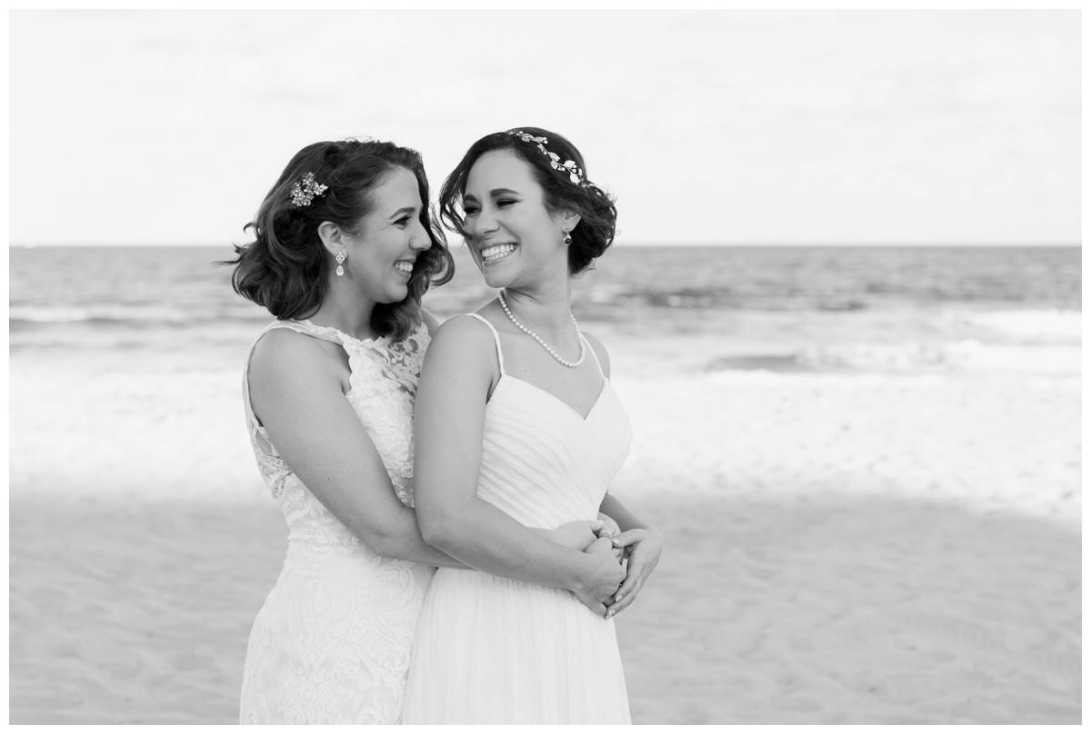 same sex wedding at hilton singer island with two brides