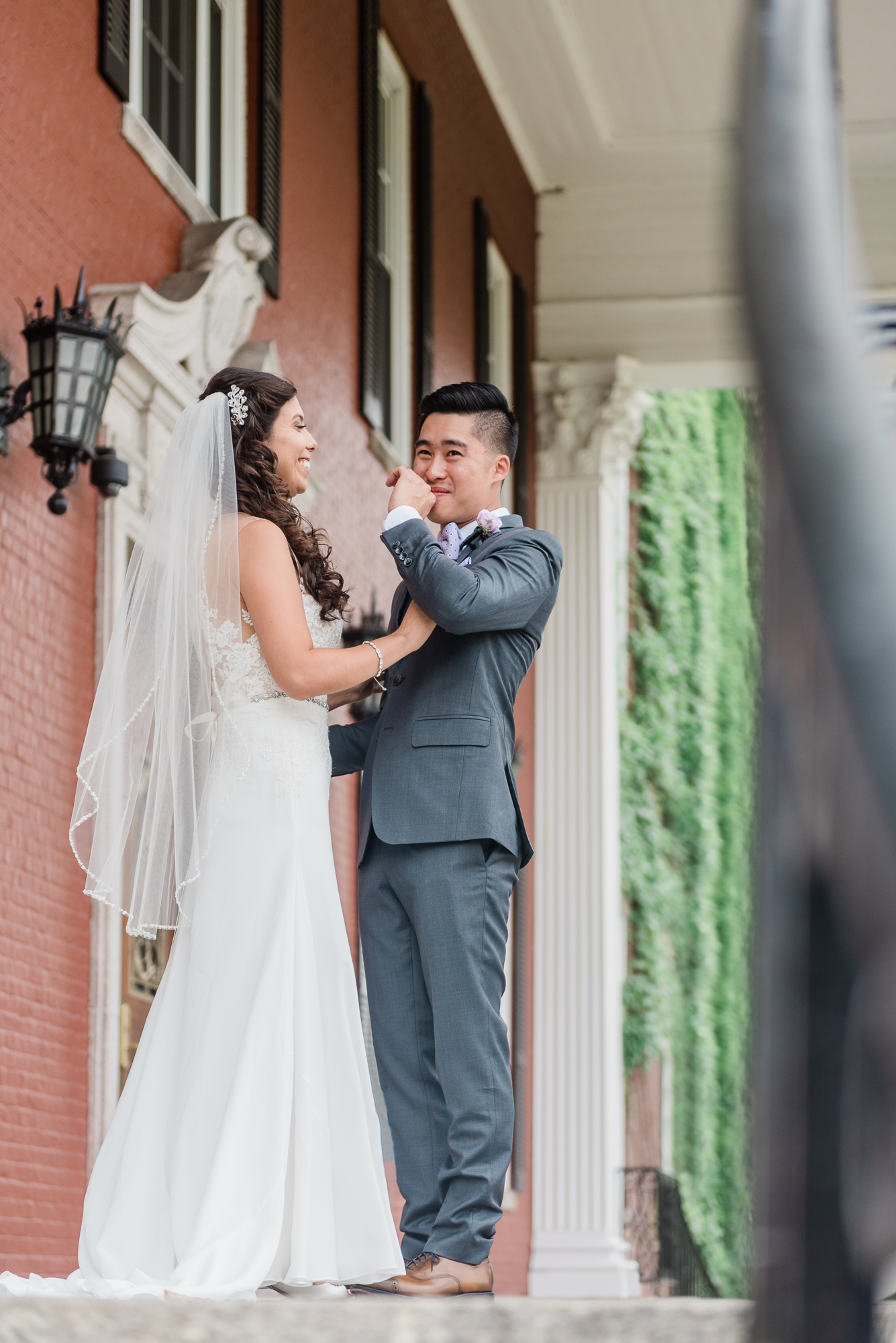 first look wedding photography