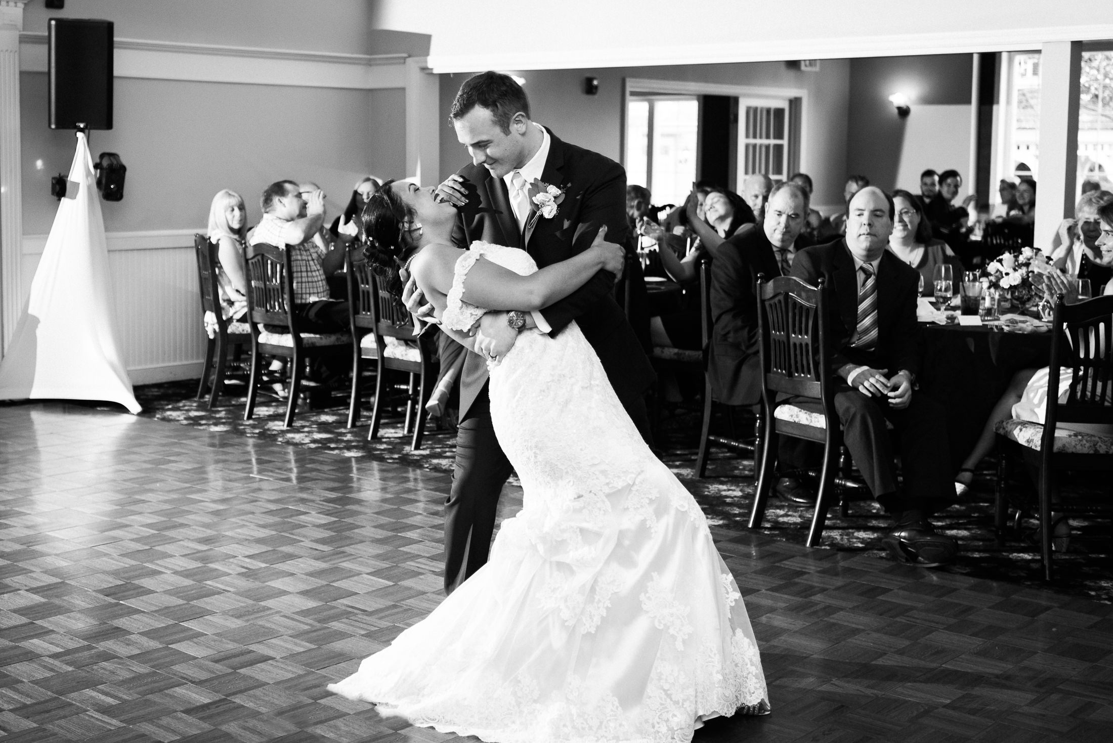 first dance bride and groom at tj smith's victorian house in east bridgewater MA
