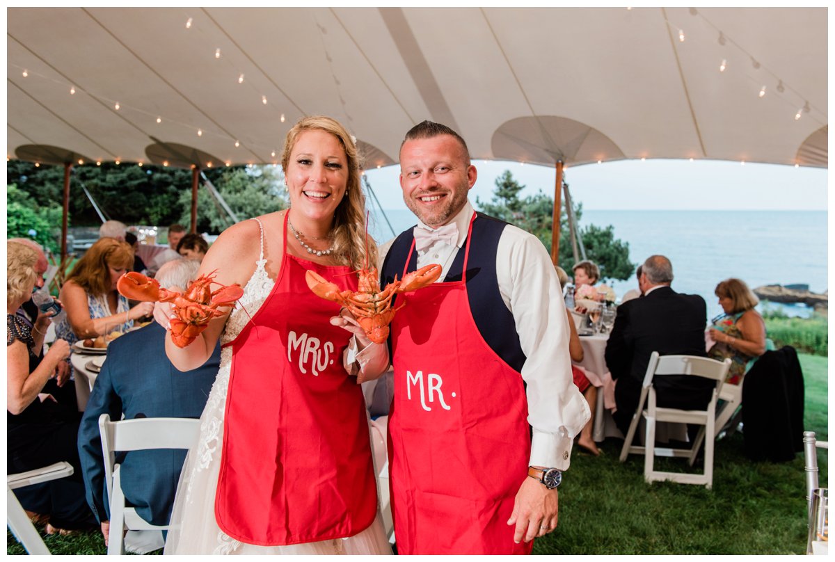 maine lobster bake wedding at viewpoint hotel