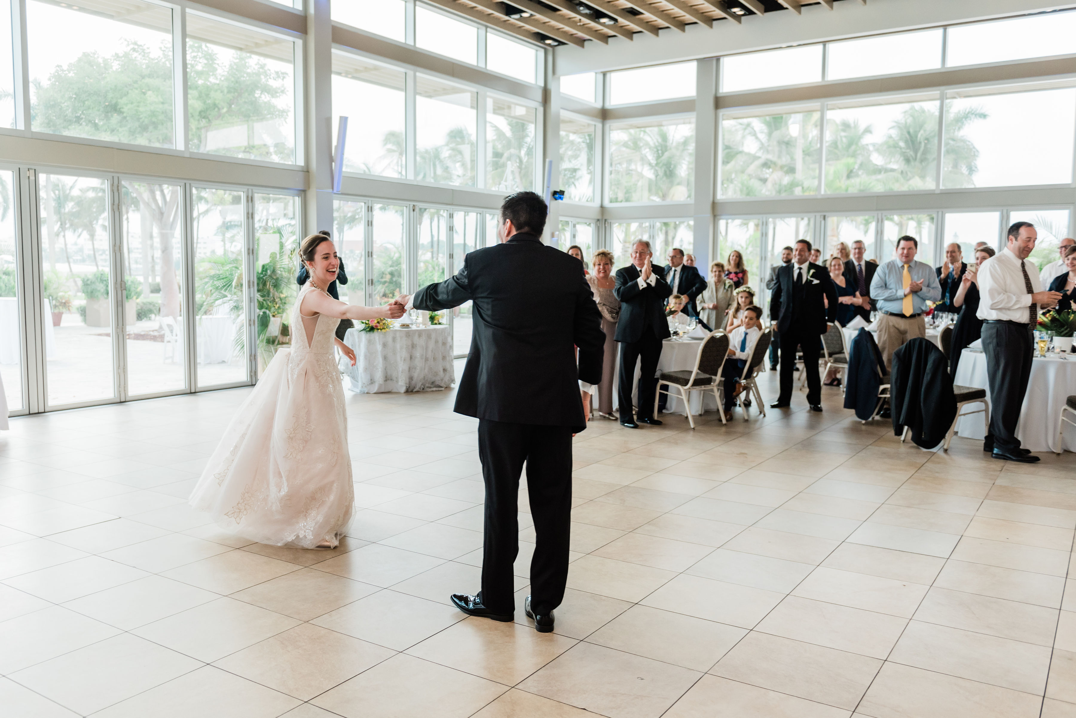 First Dance bride and groom Lake Pavilion West Palm Beach