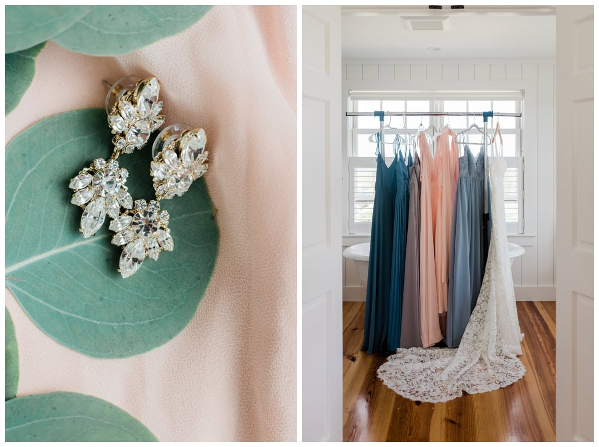 jewelry and bridesmaids dresses